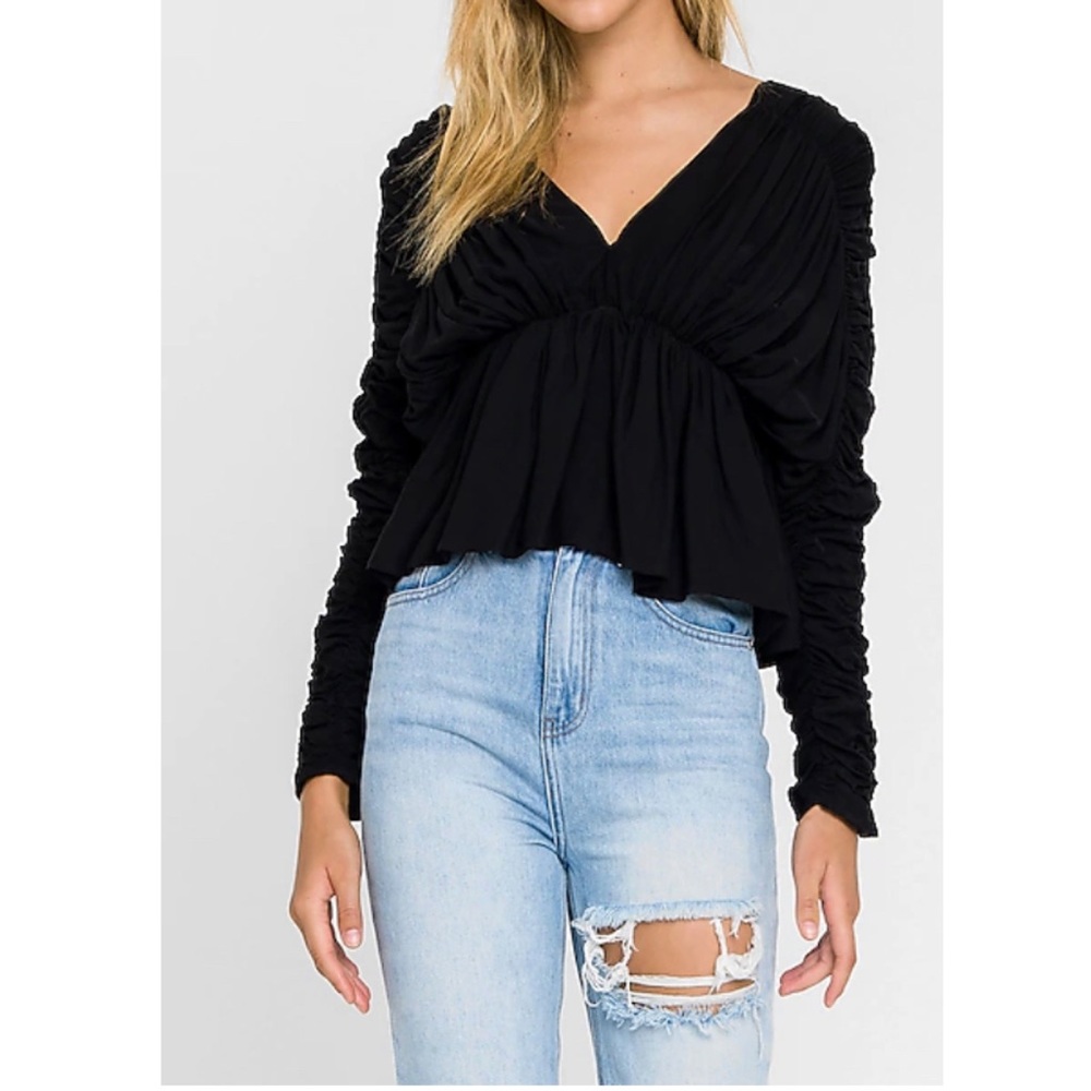 Endless Rose V-Neck Ruched Top